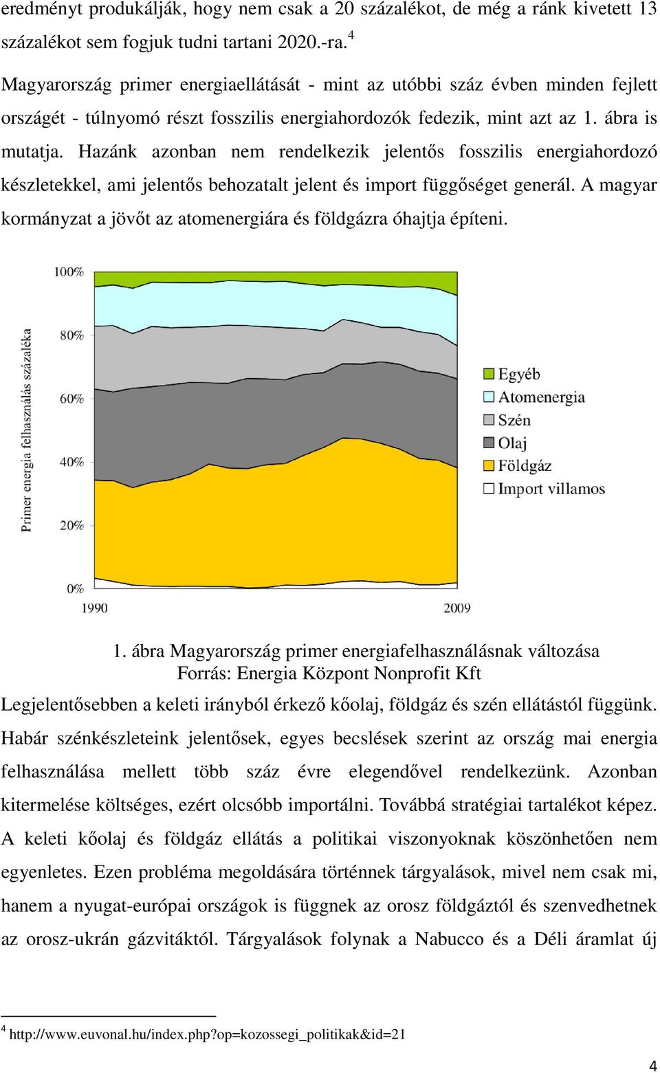 Hazánk azonban nem rendelkezik jelentős fosszilis energiahordozó készletekkel, ami jelentős behozatalt jelent és import függőséget generál.