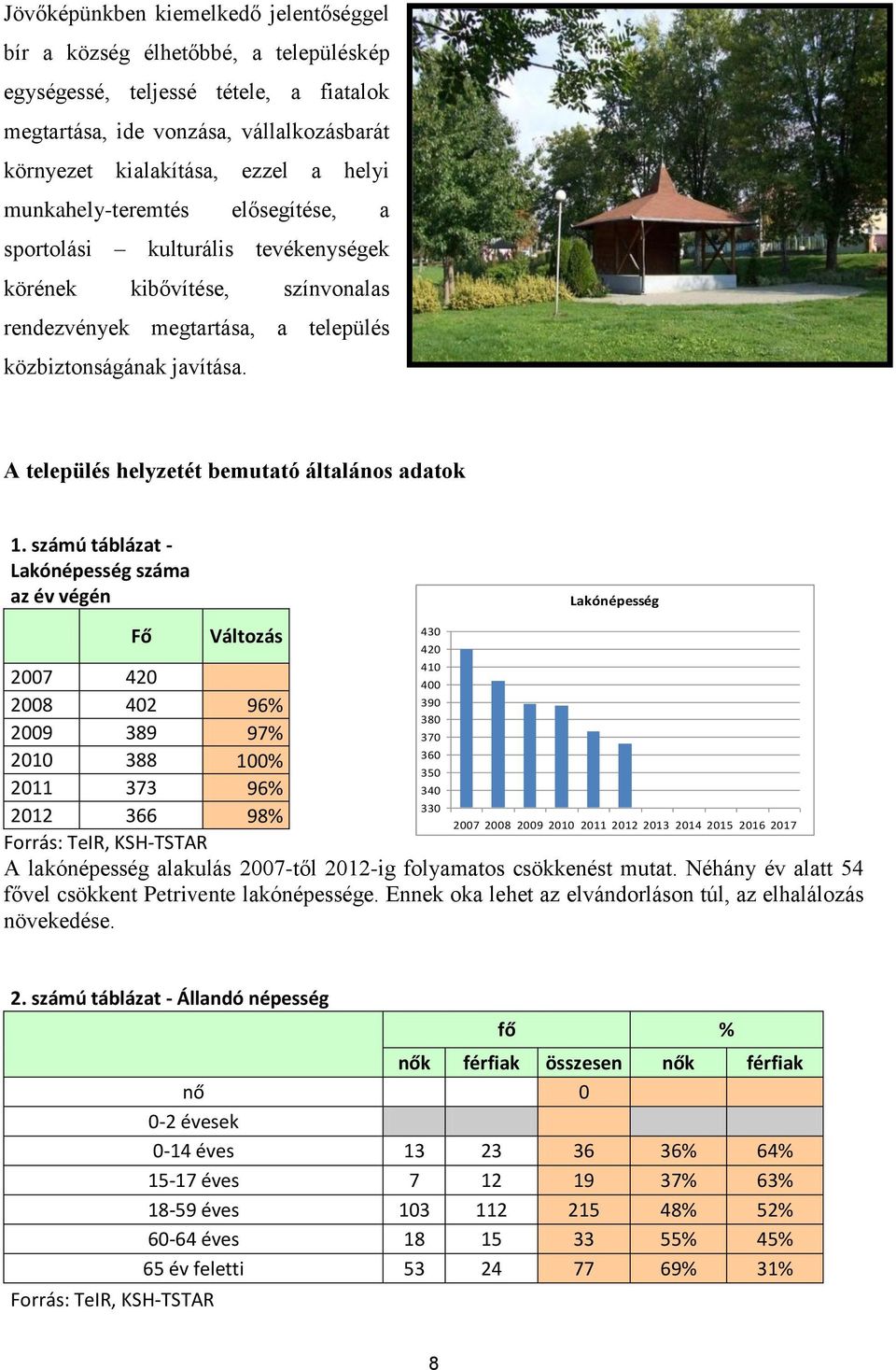 A település helyzetét bemutató általános adatok 1.