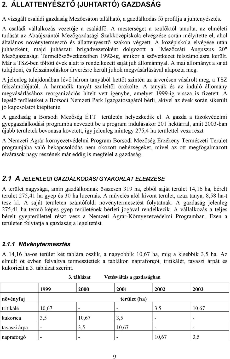 A középiskola elvégése után juhászként, majd juhászati brigádvezetőként dolgozott a "Mezőcsáti Auguszus 20" Mezőgazdasági Termelőszövetkezetben 1992-ig, amikor a szövetkezet felszámolásra került.