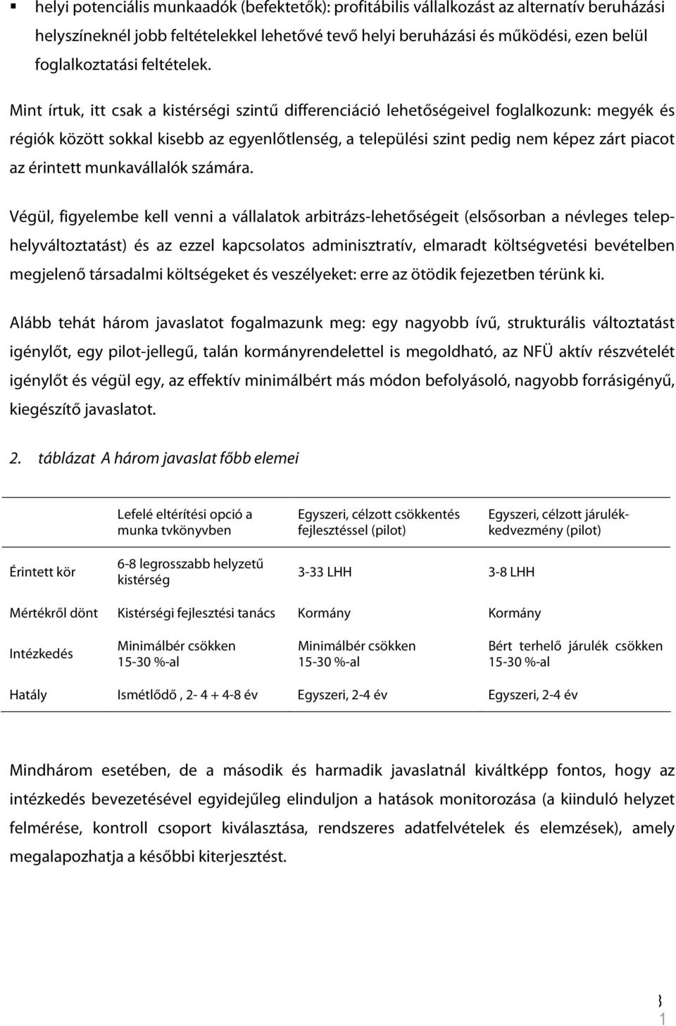 Mint írtuk, itt csak a kistérségi szintű differenciáció lehetőségeivel foglalkozunk: megyék és régiók között sokkal kisebb az egyenlőtlenség, a települési szint pedig nem képez zárt piacot az