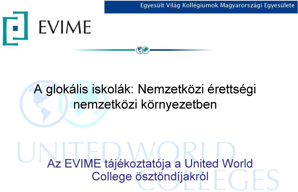 környezetben Az EVIME