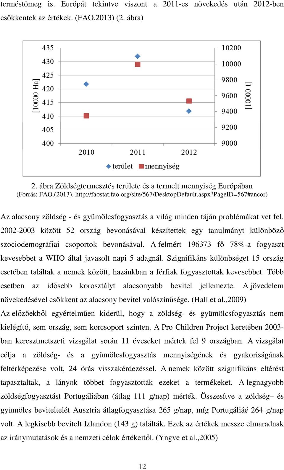 2002-2003 között 52 ország bevonásával készítettek egy tanulmányt különböző szociodemográfiai csoportok bevonásával. A felmért 196373 fő 78%-a fogyaszt kevesebbet a WHO által javasolt napi 5 adagnál.