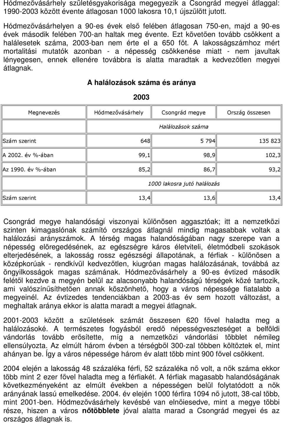 Ezt követıen tovább csökkent a halálesetek száma, 2003-ban nem érte el a 650 fıt.