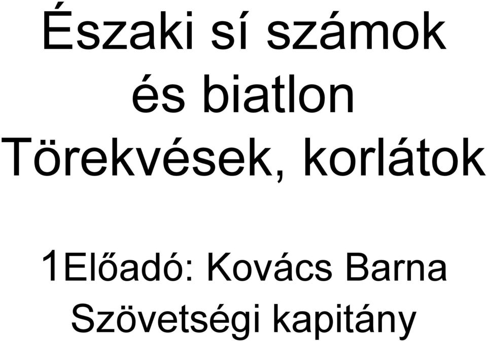 korlátok 1Előadó: