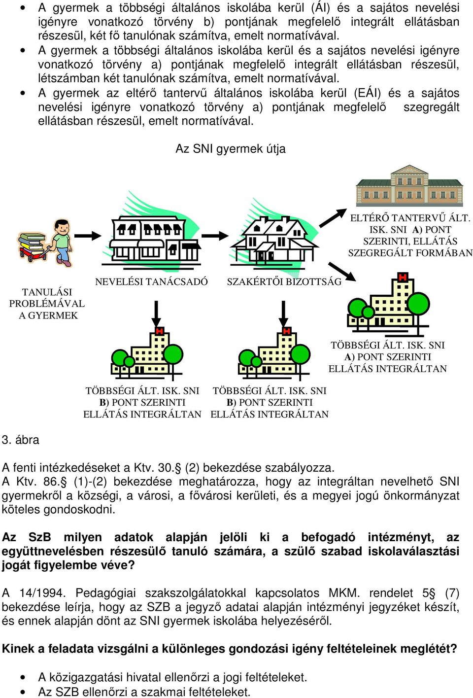 normatívával. A gyermek az eltérő tantervű általános iskolába kerül (EÁI) és a sajátos nevelési igényre vonatkozó törvény a) pontjának megfelelő szegregált ellátásban részesül, emelt normatívával.