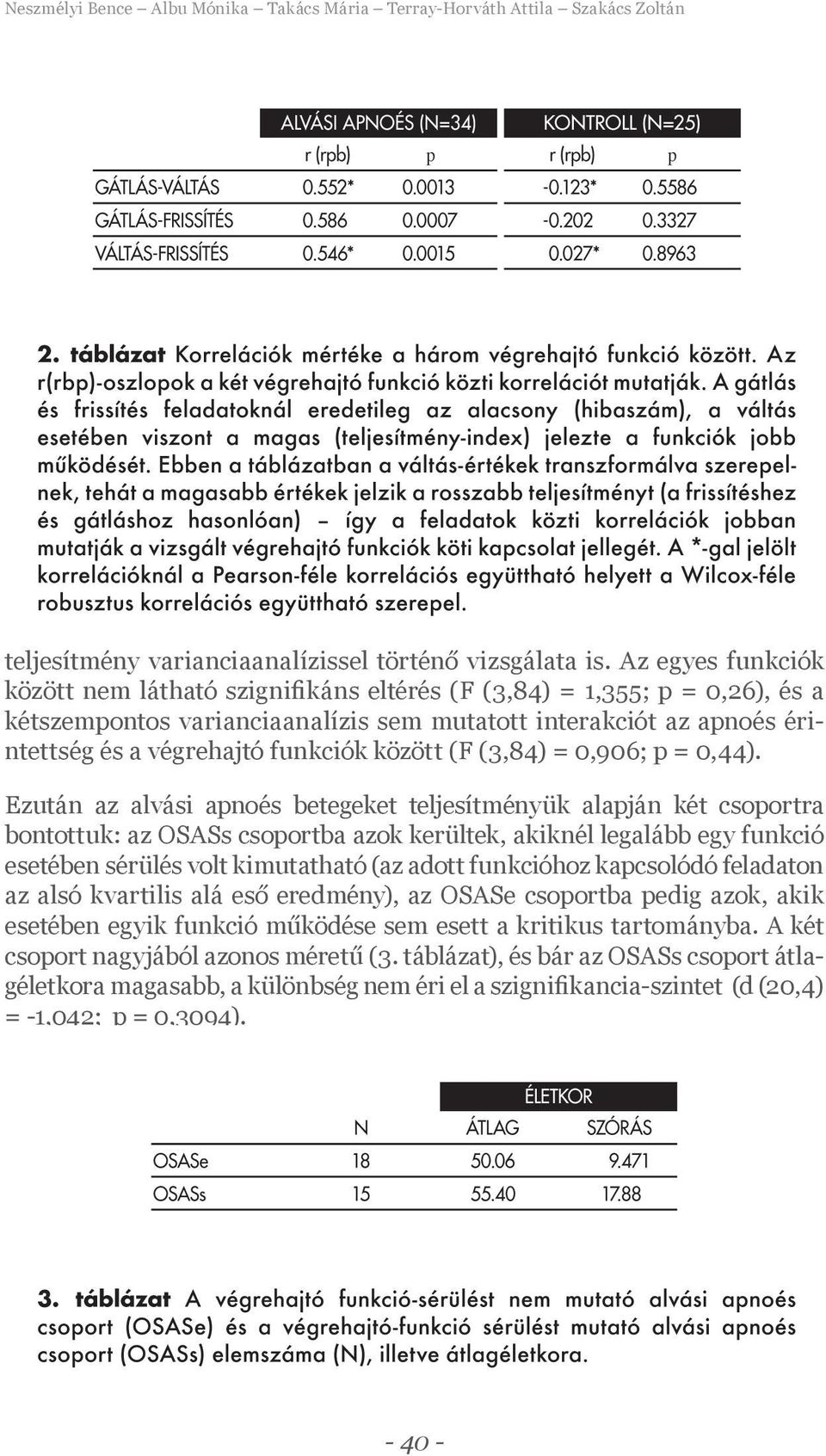 között (F (3,84) = 0,906; p = 0,44).