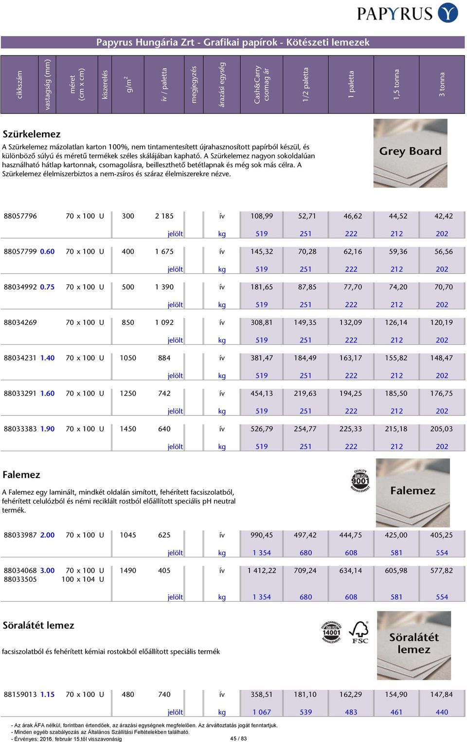 88057796 70 x 100 U 300 2 185 ív 108,99 52,71 46,62 44,52 42,42 88057799 0.60 70 x 100 U 400 1 675 ív 145,32 70,28 62,16 59,36 56,56 88034992 0.