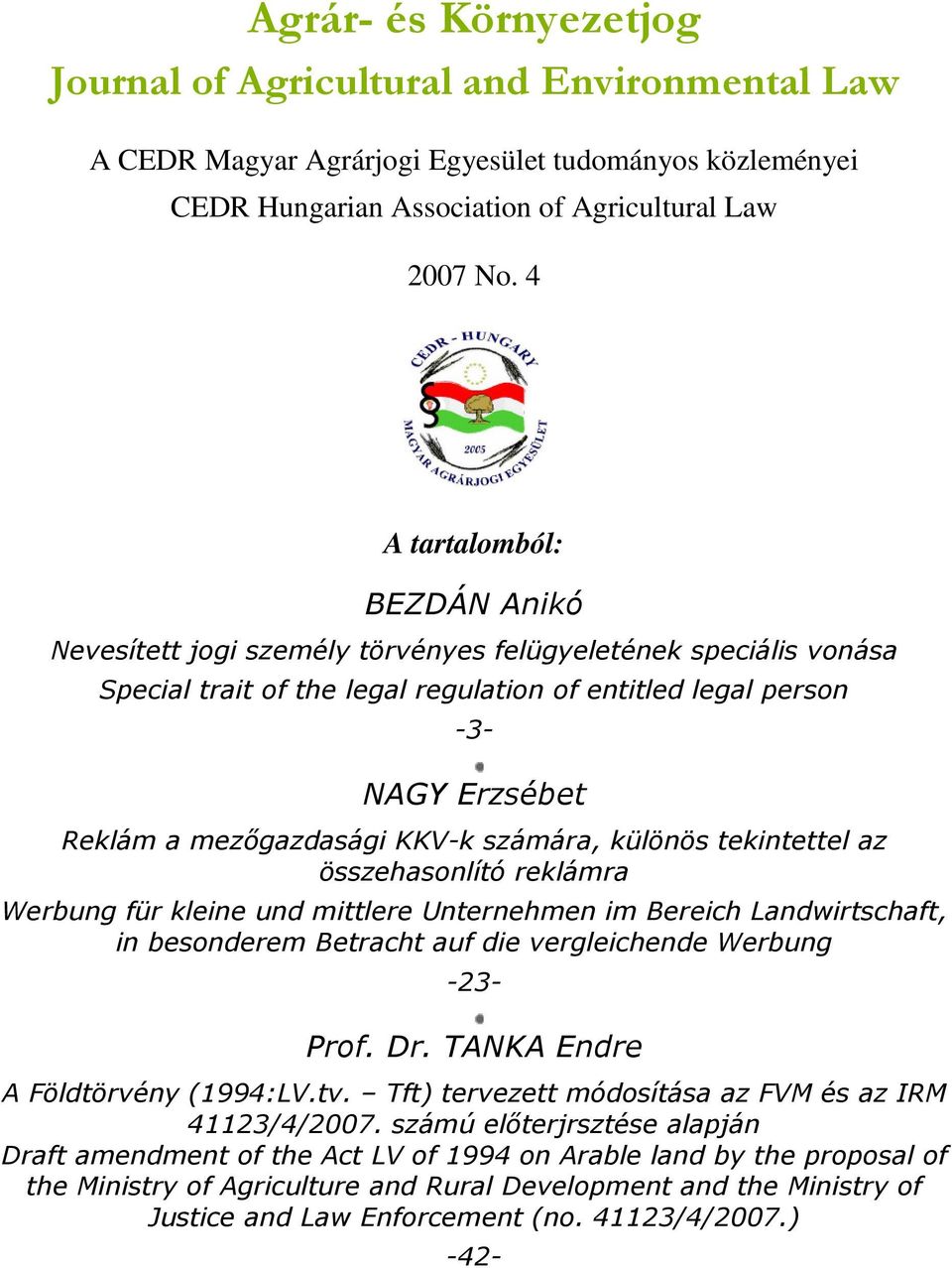 mezıgazdasági KKV-k számára, különös tekintettel az összehasonlító reklámra Werbung für kleine und mittlere Unternehmen im Bereich Landwirtschaft, in besonderem Betracht auf die