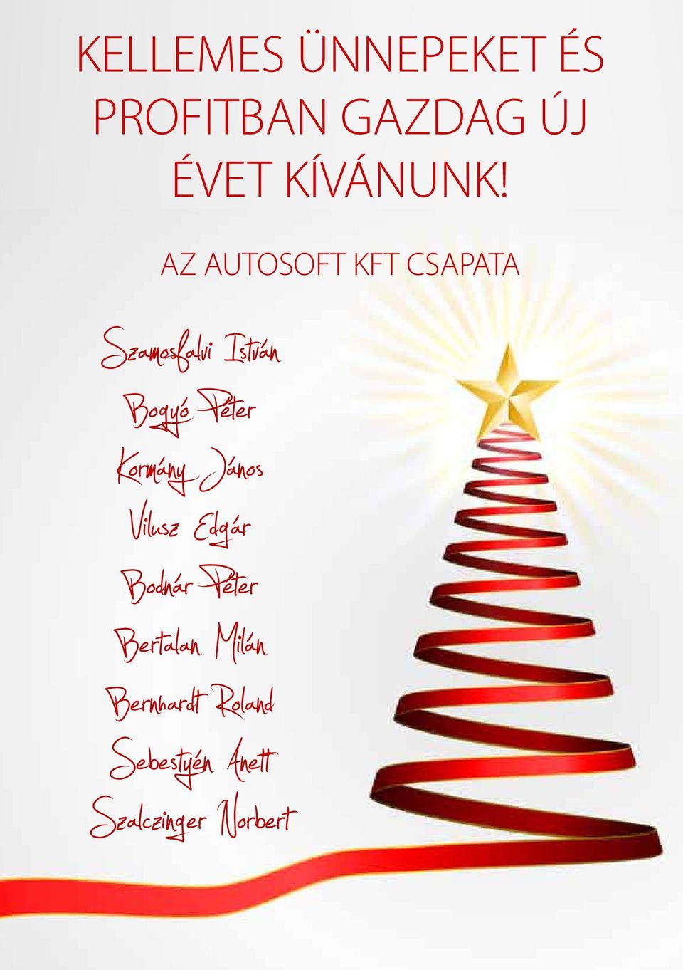 AZ AUTOSOFT KFT CSAPATA Szamosfalvi István Bogyó Péter