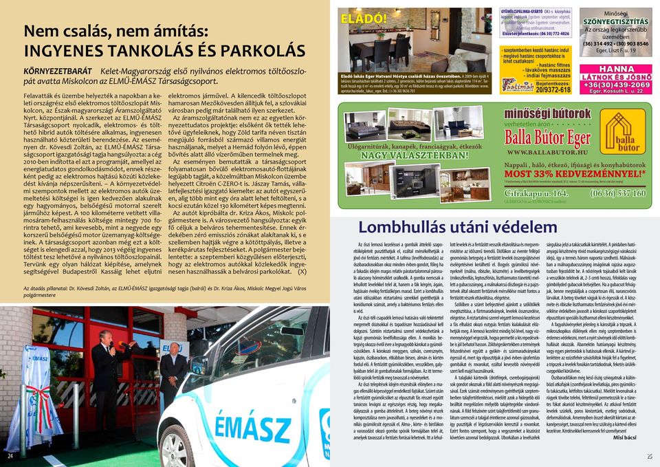 A szerkezet az ELMŰ-ÉMÁSZ Társaságcsoport nyolcadik, elektromos- és tölthető hibrid autók töltésére alkalmas, ingyenesen használható közterületi berendezése. Az eseményen dr.