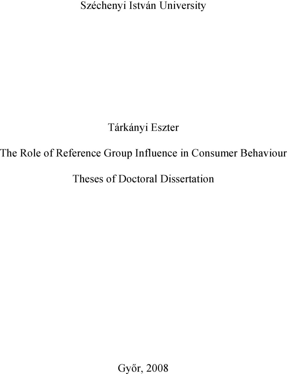 Influence in Consumer Behaviour