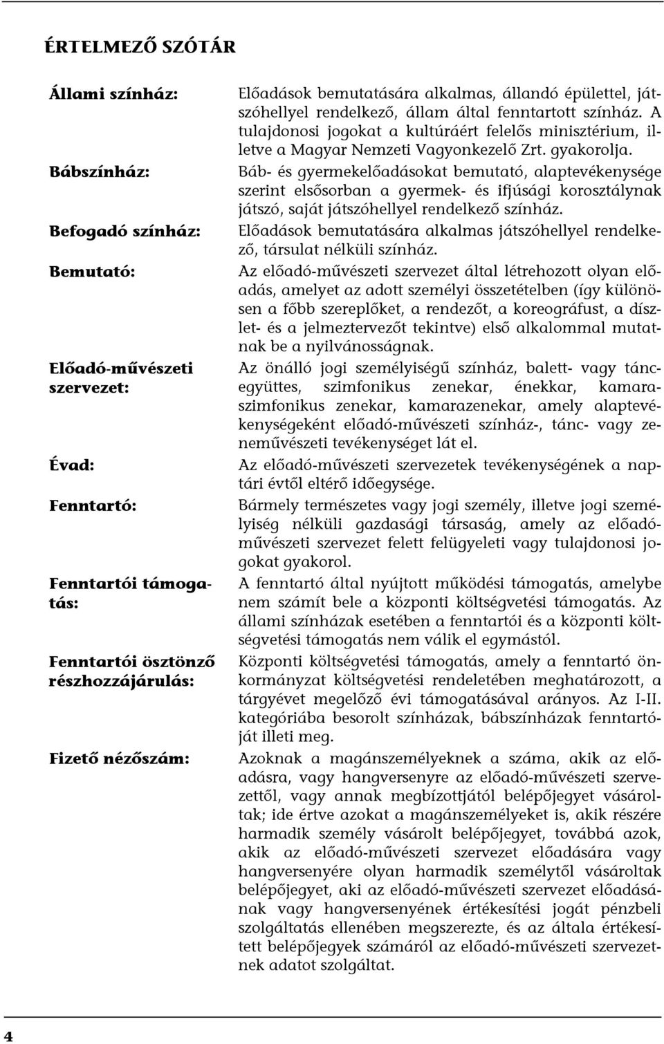 A tulajdonosi jogokat a kultúráért felelős minisztérium, illetve a Magyar Nemzeti Vagyonkezelő Zrt. gyakorolja.