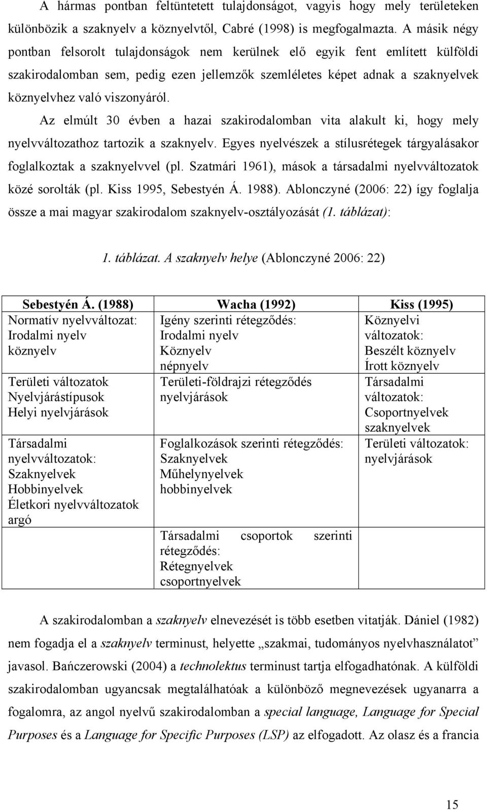 Az elmúlt 30 évben a hazai szakirodalomban vita alakult ki, hogy mely nyelvváltozathoz tartozik a szaknyelv. Egyes nyelvészek a stílusrétegek tárgyalásakor foglalkoztak a szaknyelvvel (pl.