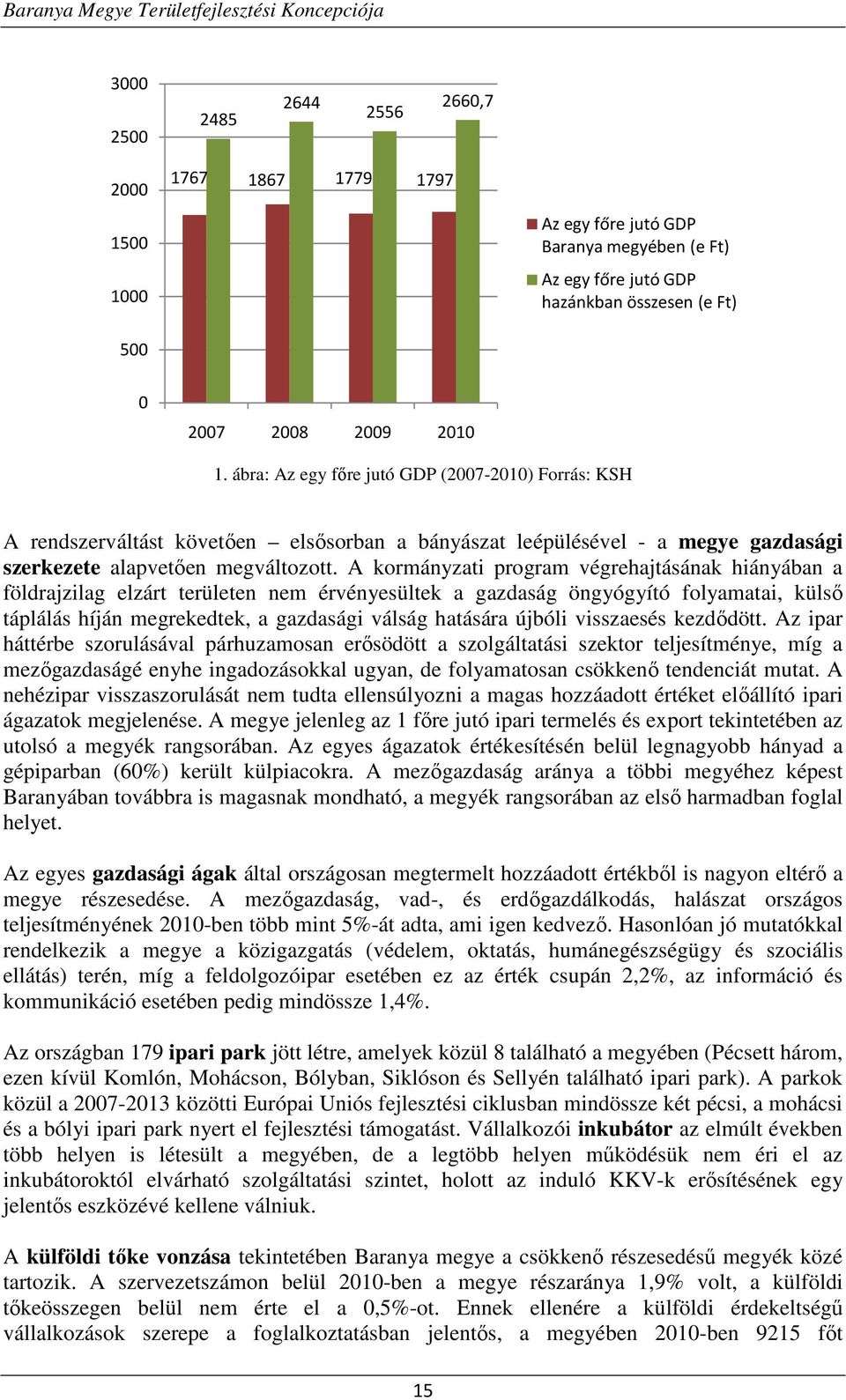 A kormányzati program végrehajtásának hiányában a földrajzilag elzárt területen nem érvényesültek a gazdaság öngyógyító folyamatai, külső táplálás híján megrekedtek, a gazdasági válság hatására