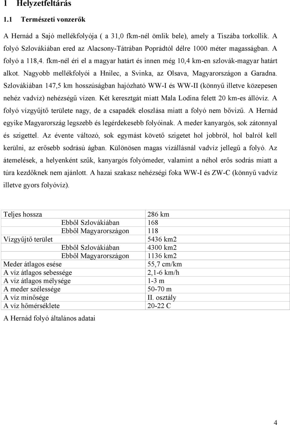 Nagyobb mellékfolyói a Hnilec, a Svinka, az Olsava, Magyarországon a Garadna. Szlovákiában 147,5 km hosszúságban hajózható WW-I és WW-II (könnyű illetve közepesen nehéz vadvíz) nehézségű vízen.