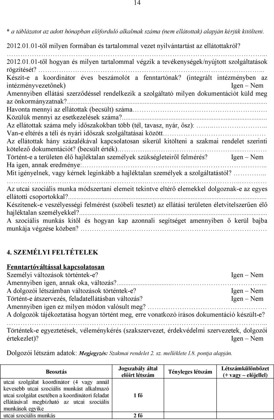 ... Készít-e a koordinátor éves beszámolót a fenntartónak?