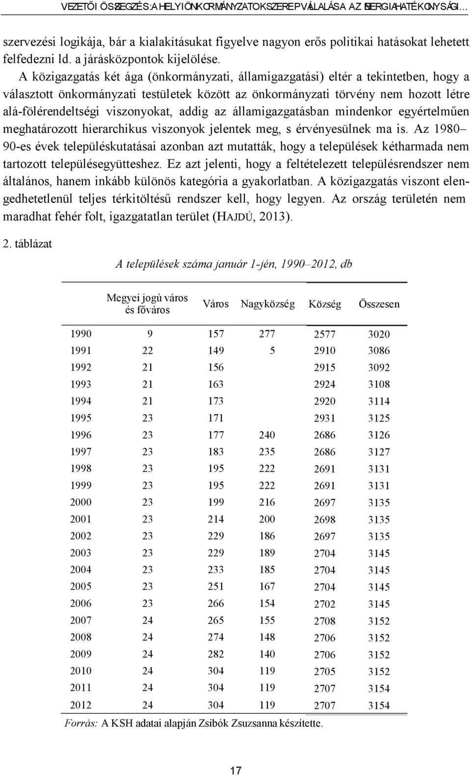 A közigazgatás két ága (önkormányzati, államigazgatási) eltér a tekintetben, hogy a választott önkormányzati testületek között az önkormányzati törvény nem hozott létre alá-fölérendeltségi