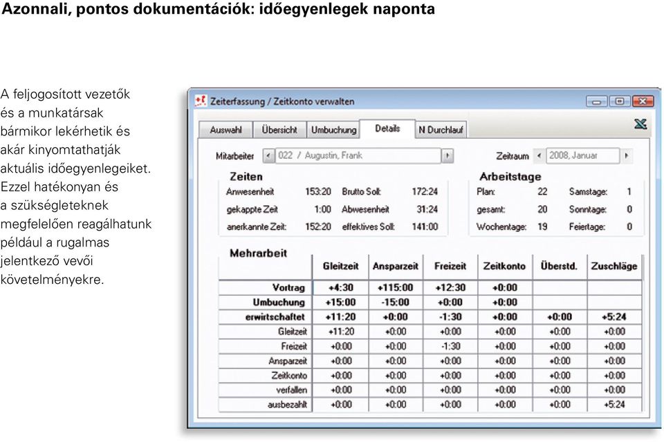 aktuális időegyenlegeiket.