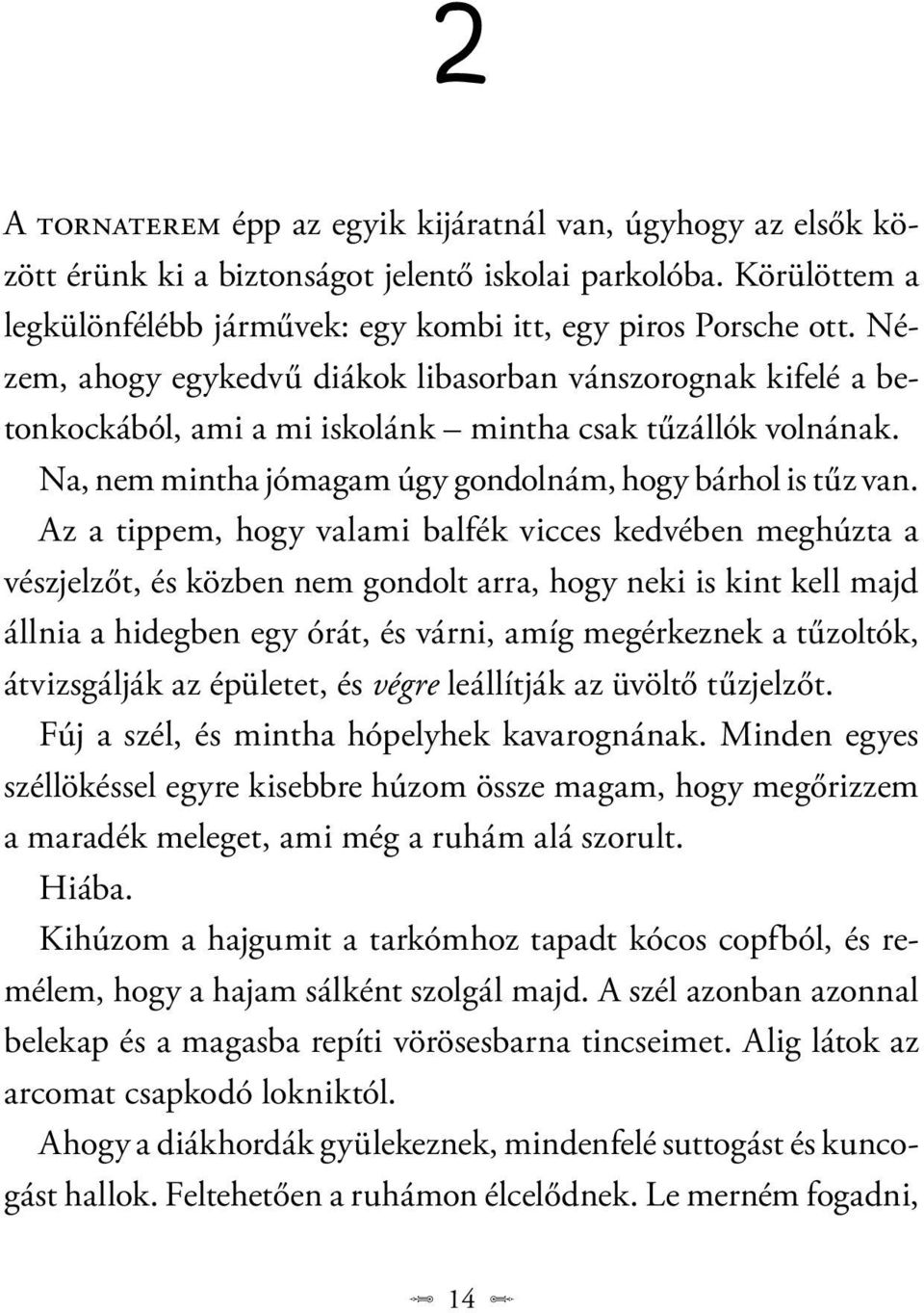 Az a tippem, hogy valami balfék vicces kedvében meghúzta a vészjelzőt, és közben nem gondolt arra, hogy neki is kint kell majd állnia a hidegben egy órát, és várni, amíg megérkeznek a tűzoltók,