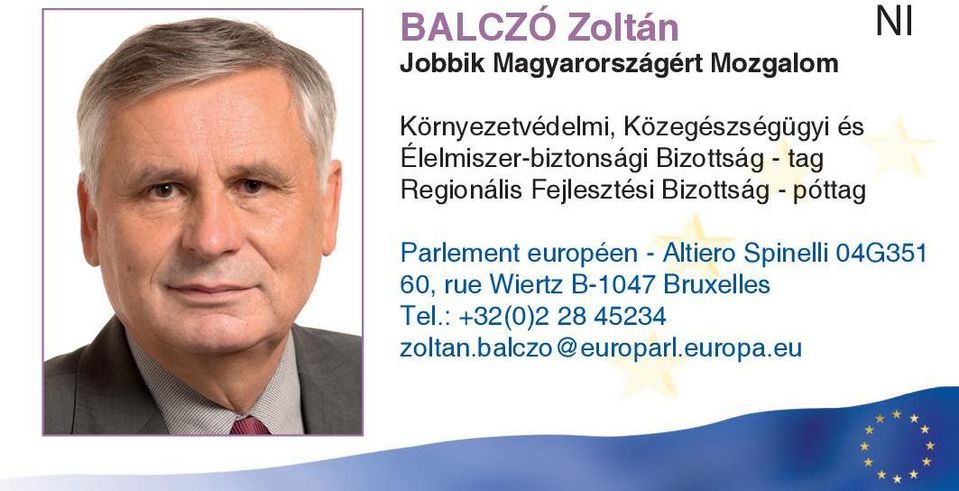 Regionális Fejlesztési Bizottság - póttag Parlement européen -