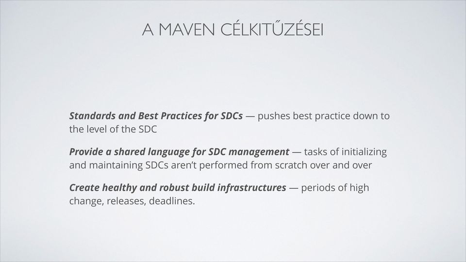 SDC Provide a shared language for SDC management tasks of initializing and