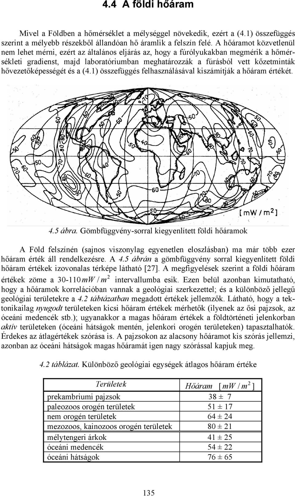 hővezetőképességét és a (4.1) összefüggés felhasználásával kiszámítják a hőáram értékét. 4.5 ábra.