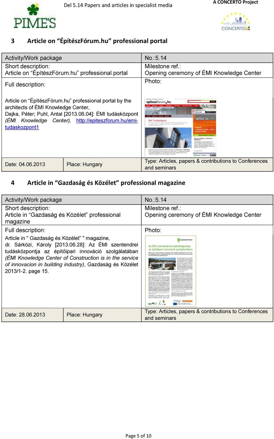 hu professional portal by the architects of ÉMI Knowledge Center, Dajka, Péter; Puhl, Antal [2013.06.
