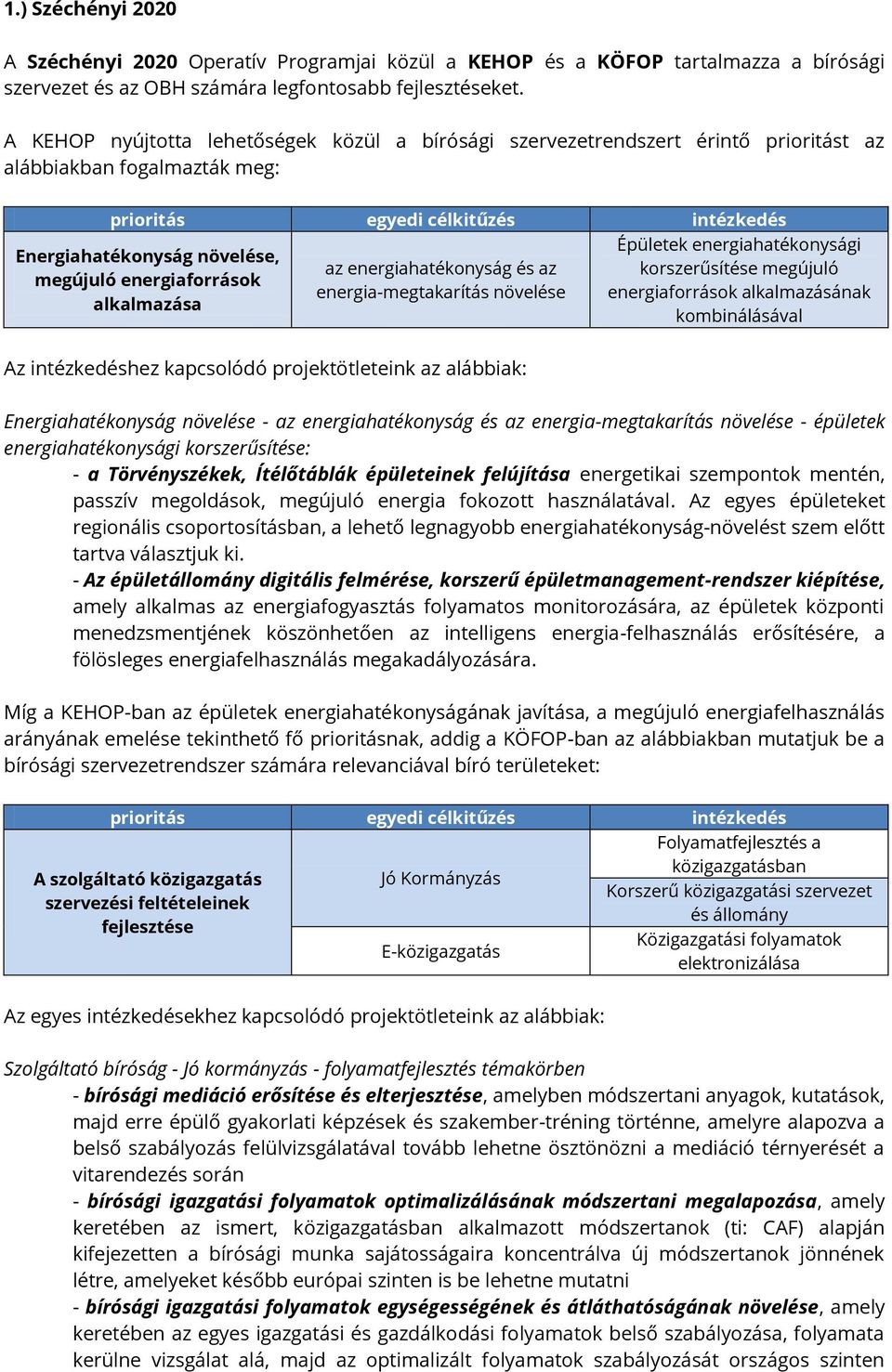 energiaforrások alkalmazása az energiahatékonyság és az energia-megtakarítás növelése Épületek energiahatékonysági korszerűsítése megújuló energiaforrások alkalmazásának kombinálásával Az