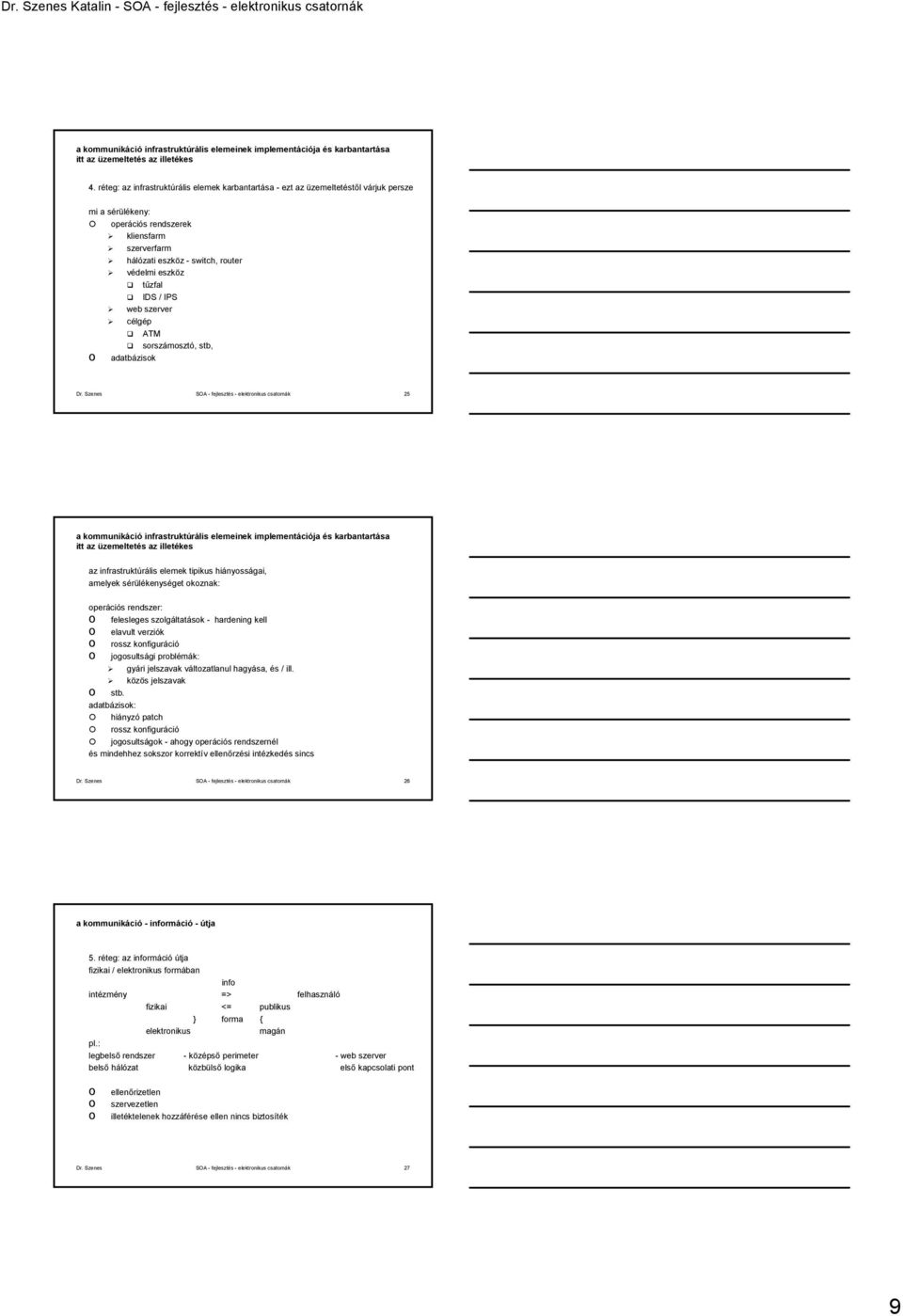 tűzfal IDS / IPS web szerver célgép ATM srszámsztó, stb, adatbázisk Dr.