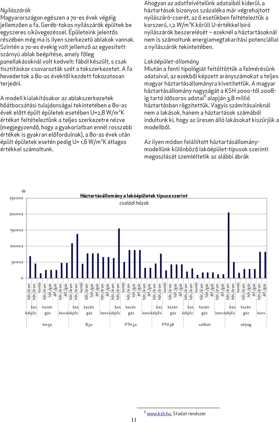 Szintén a 70-es évekig volt jellemző az egyesített szárnyú ablak beépítése, amely főleg panellakásoknál volt kedvelt: fából készült, s csak tisztításkor csavarozták szét a tokszerkezetet.