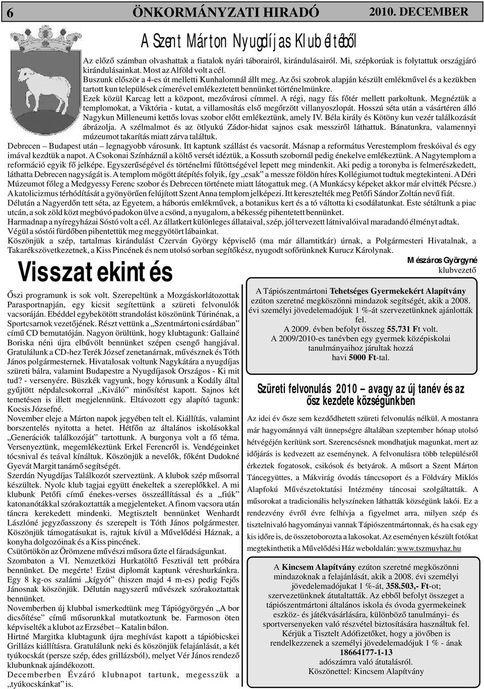 Az ősi szobrok alapján készült emlékművel és a kezükben tartott kun települések címerével emlékeztetett bennünket történelmünkre. Ezek közül Karcag lett a központ, mezővárosi címmel.