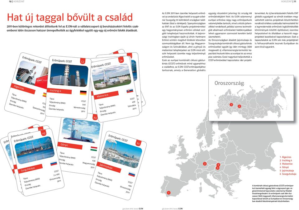 Erőműpark: CCGT B1 Erőműpark: CCGT C2 Flotte: CCGT Flotte: CCGT Erőműpark: CCGT Flotte: CCGT A3 H2 D4 H2 Az E.