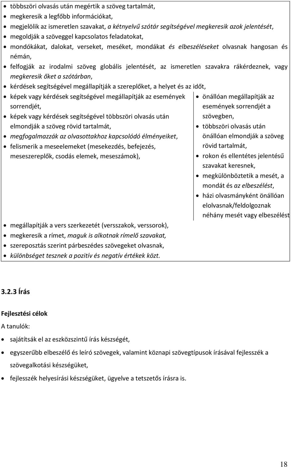 szavakra rákérdeznek, vagy megkeresik őket a szótárban, kérdések segítségével megállapítják a szereplőket, a helyet és az időt, képek vagy kérdések segítségével megállapítják az események sorrendjét,