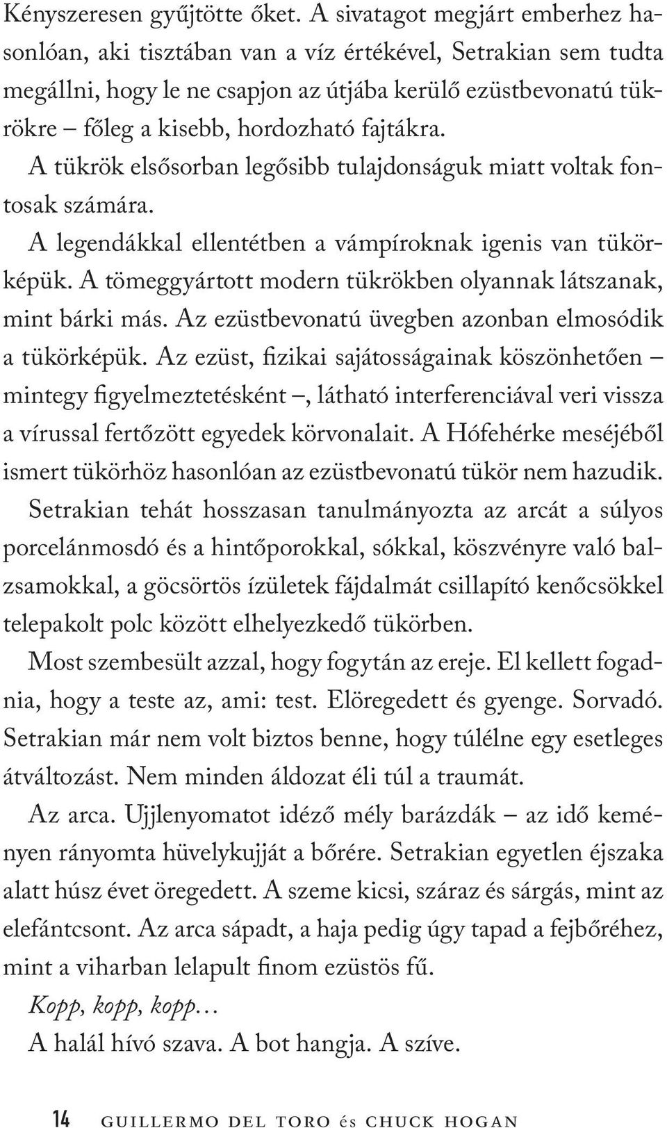 A tükrök elsősorban legősibb tulajdonságuk miatt voltak fontosak számára. A legendákkal ellentétben a vámpíroknak igenis van tükörképük.