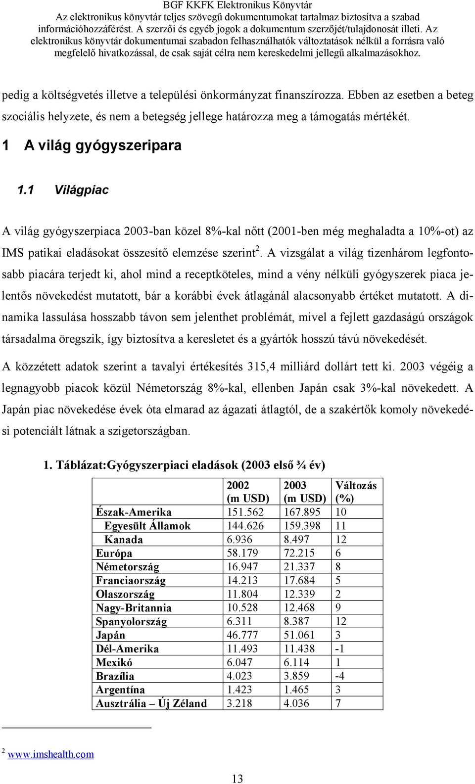 Az elektronikus könyvtár dokumentumai szabadon felhasználhatók változtatások nélkül a forrásra való megfelelő hivatkozással, de csak saját célra nem kereskedelmi jellegű alkalmazásokhoz.