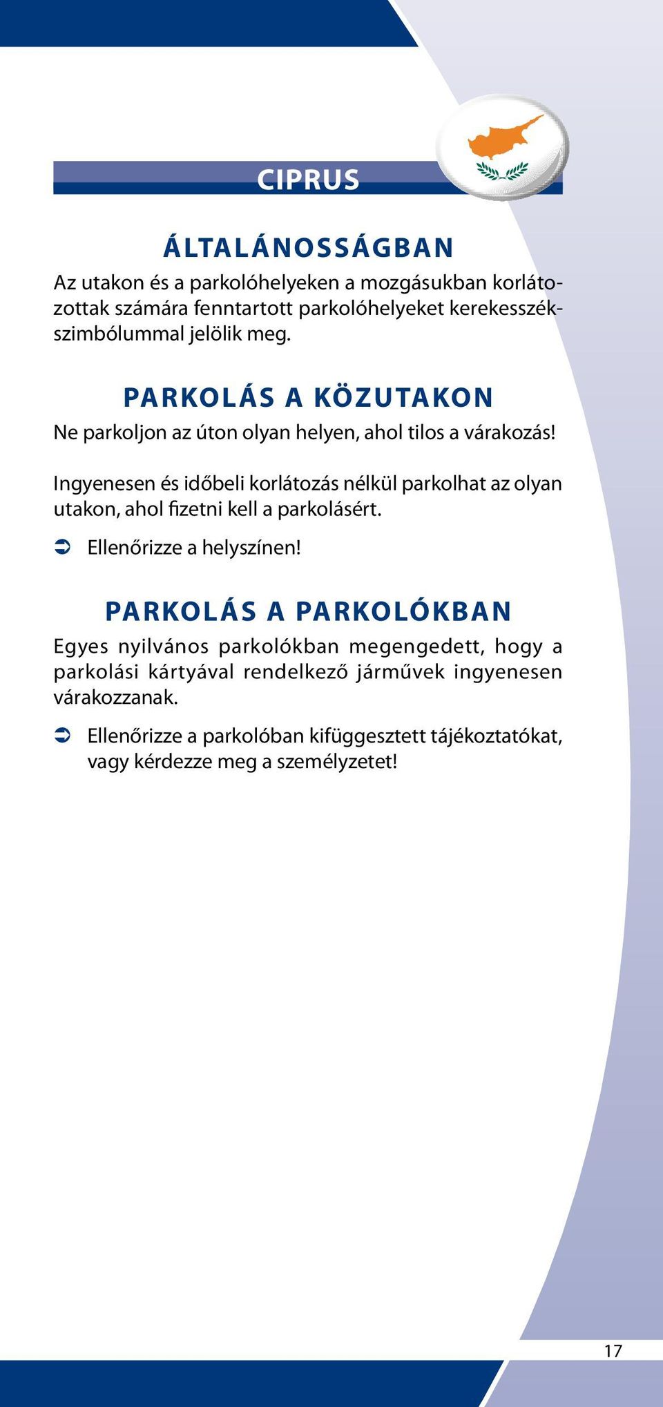 parkolásért.