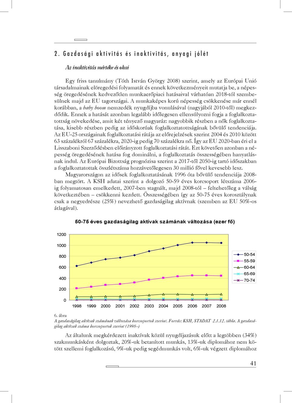 A munkaképes korú népesség csökkenése már ennél korábban, a baby boom nemzedék nyugdíjba vonulásával (nagyjából 2010-től) megkezdődik.