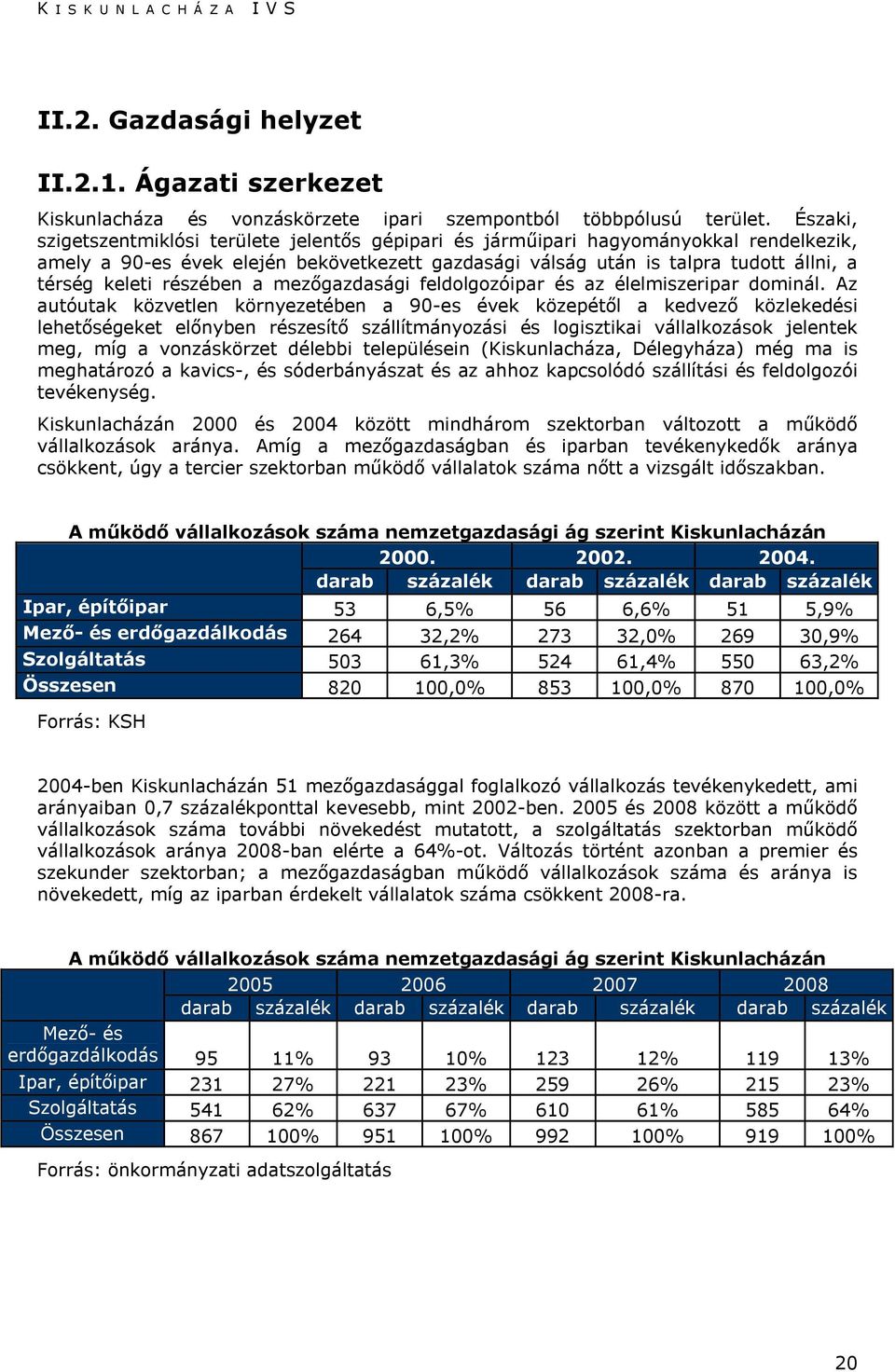 részében a mezőgazdasági feldolgozóipar és az élelmiszeripar dominál.