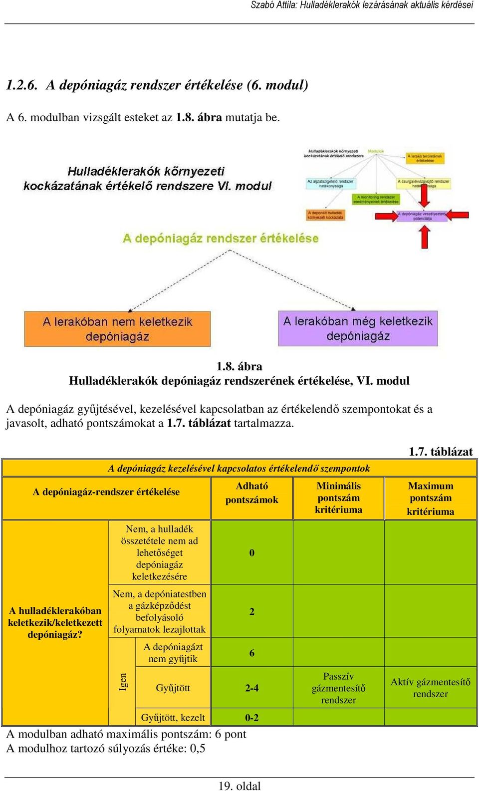 A depóniagáz-rendszer értékelése A hulladéklerakóban keletkezik/keletkezett depóniagáz?