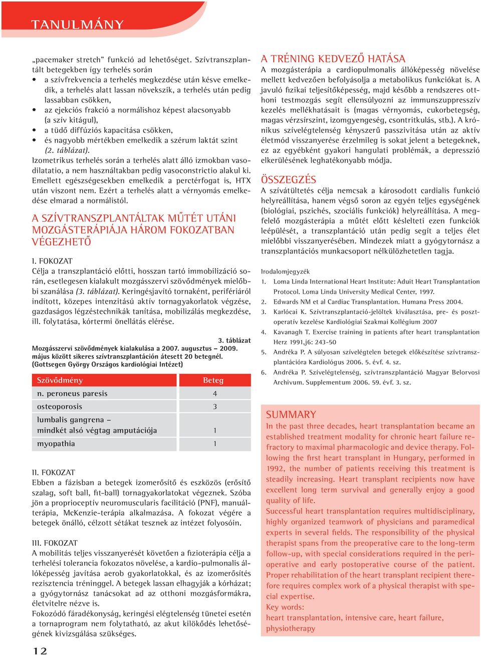 frakció a normálishoz képest alacsonyabb (a szív kitágul), a tüdô diffúziós kapacitása csökken, és nagyobb mértékben emelkedik a szérum laktát szint (2. táblázat).