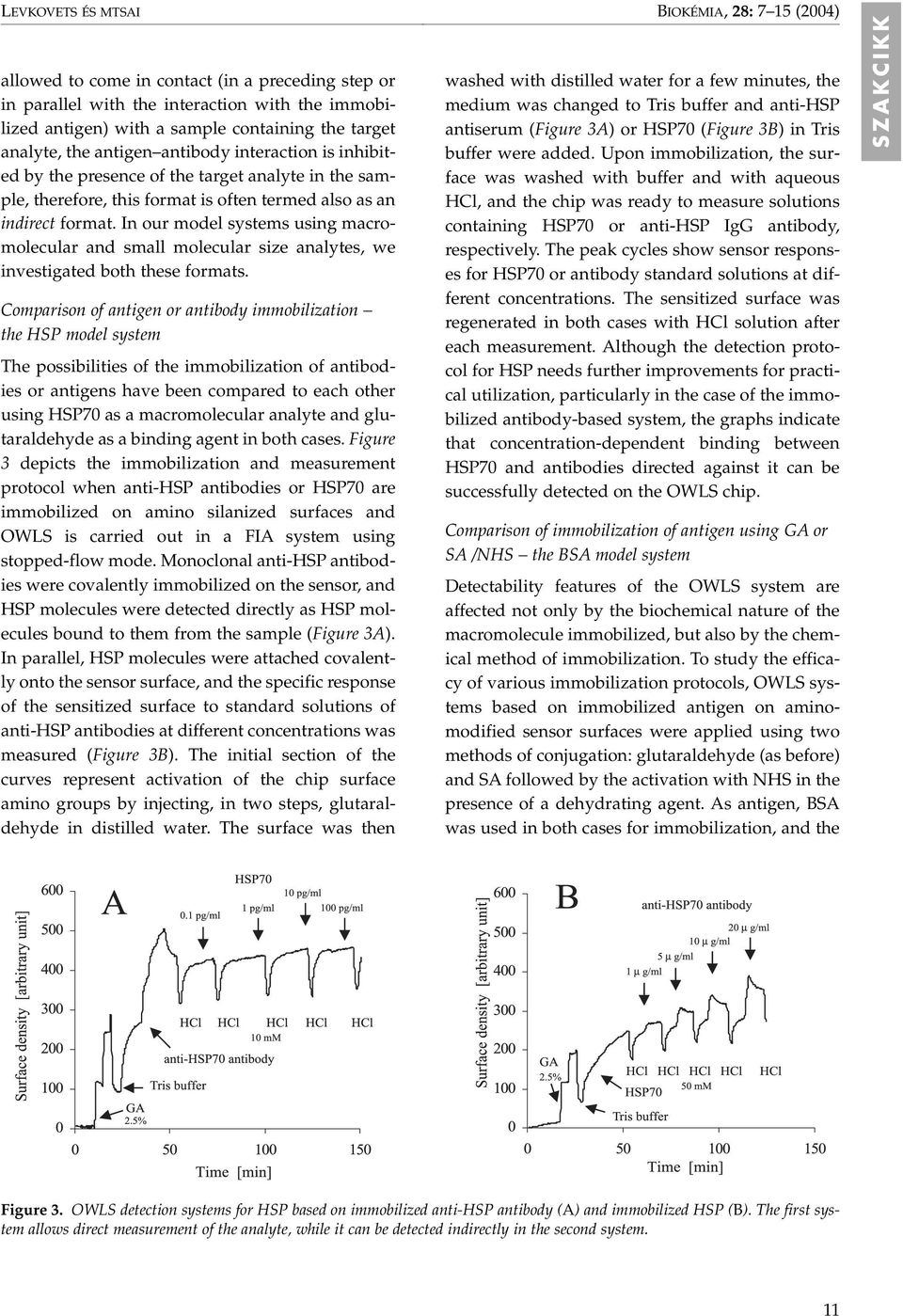 In our model systems using macromolecular and small molecular size analytes, we investigated both these formats.