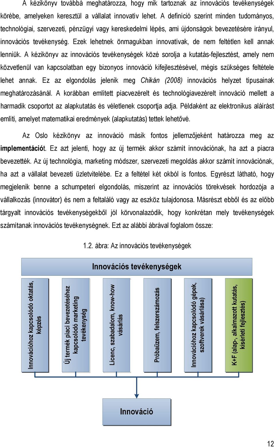 Ezek lehetnek önmagukban innovatívak, de nem feltétlen kell annak lenniük.