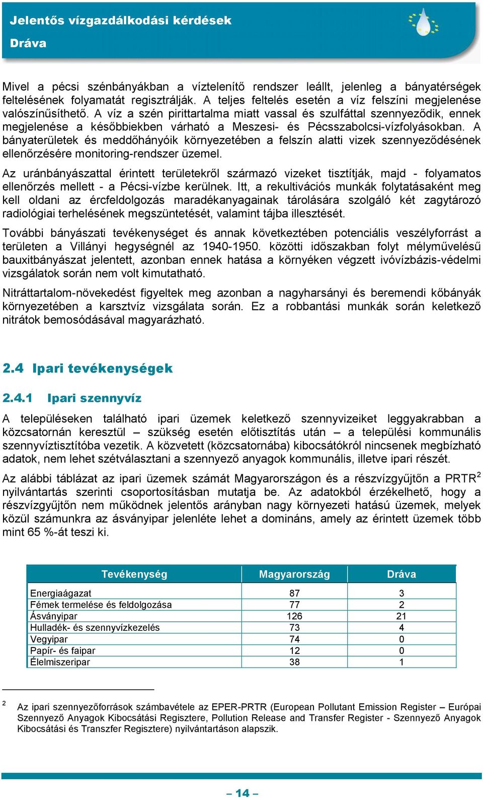 A bányaterületek és meddőhányóik környezetében a felszín alatti vizek szennyeződésének ellenőrzésére monitoring-rendszer üzemel.