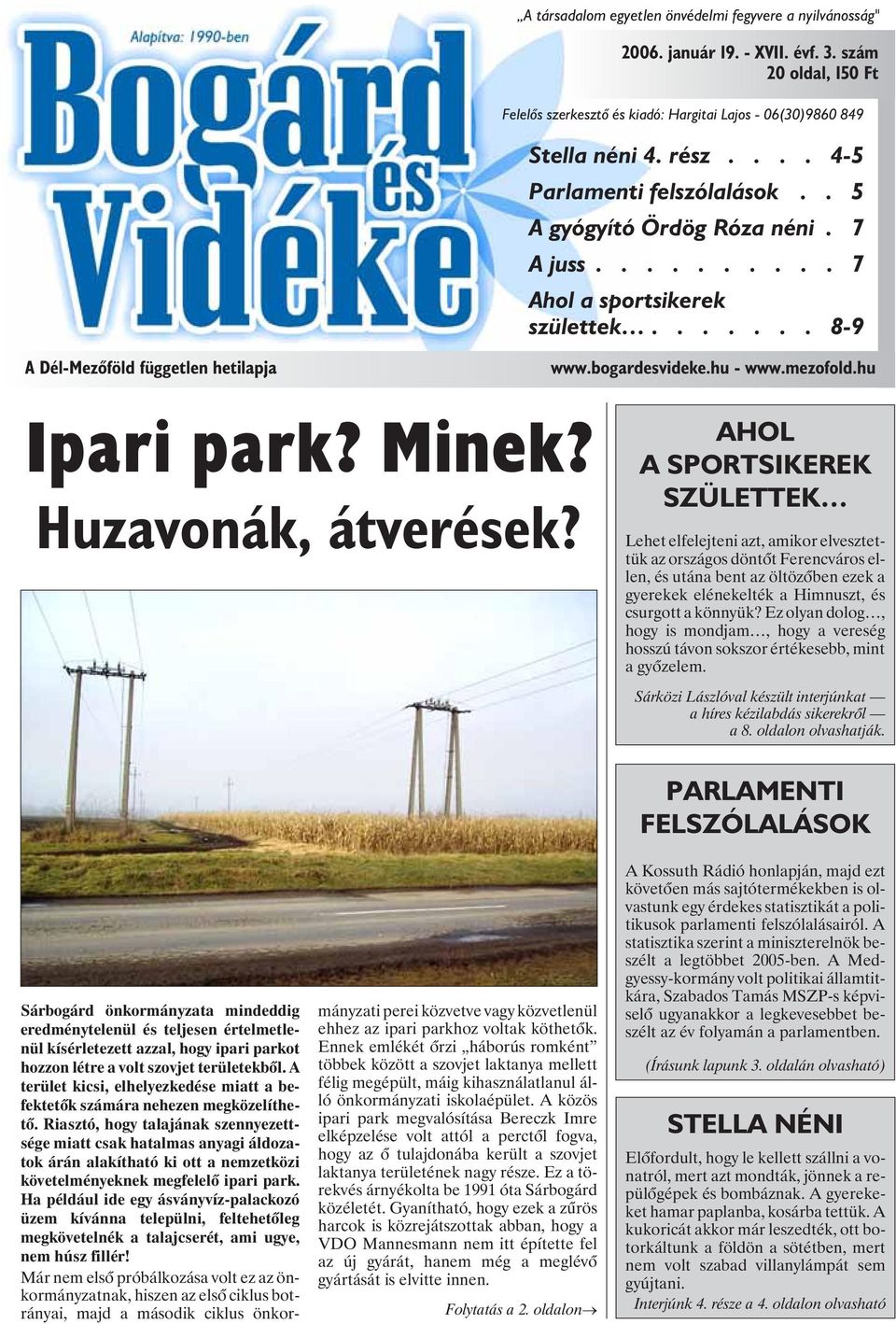 hu Ipari park? Minek? Huzavonák, átverések?