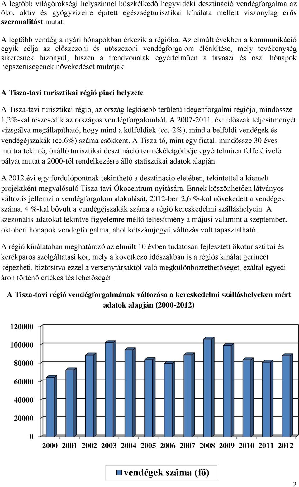 Az elmúlt években a kommunikáció egyik célja az előszezoni és utószezoni vendégforgalom élénkítése, mely tevékenység sikeresnek bizonyul, hiszen a trendvonalak egyértelműen a tavaszi és őszi hónapok