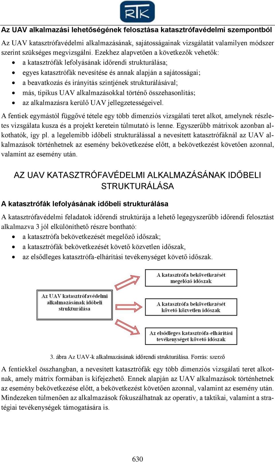 strukturálásával; más, tipikus UAV alkalmazásokkal történő összehasonlítás; az alkalmazásra kerülő UAV jellegzetességeivel.