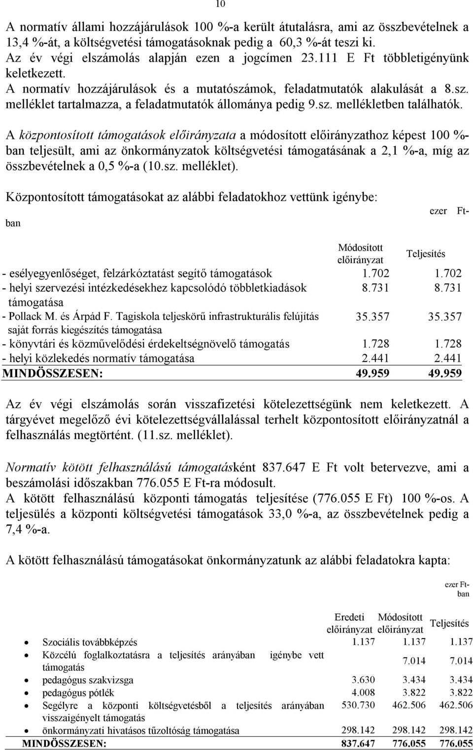 sz. mellékletben találhatók.