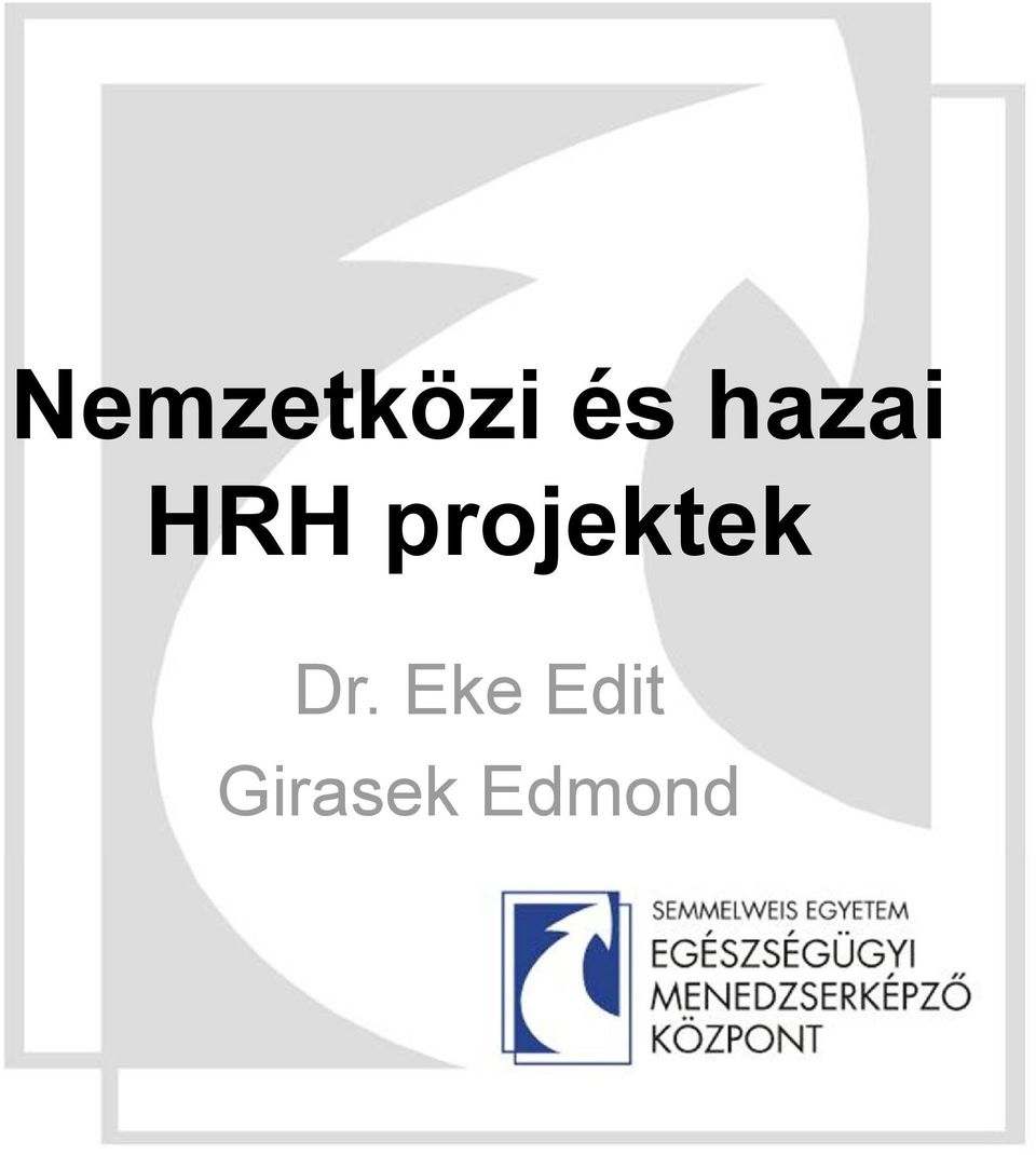 projektek Dr.