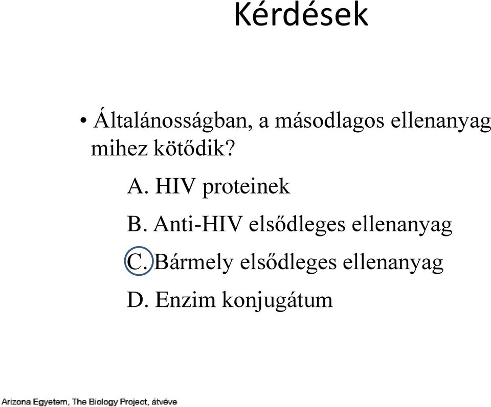 HIV proteinek B.