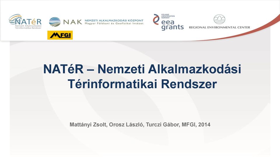 Térinformatikai Rendszer